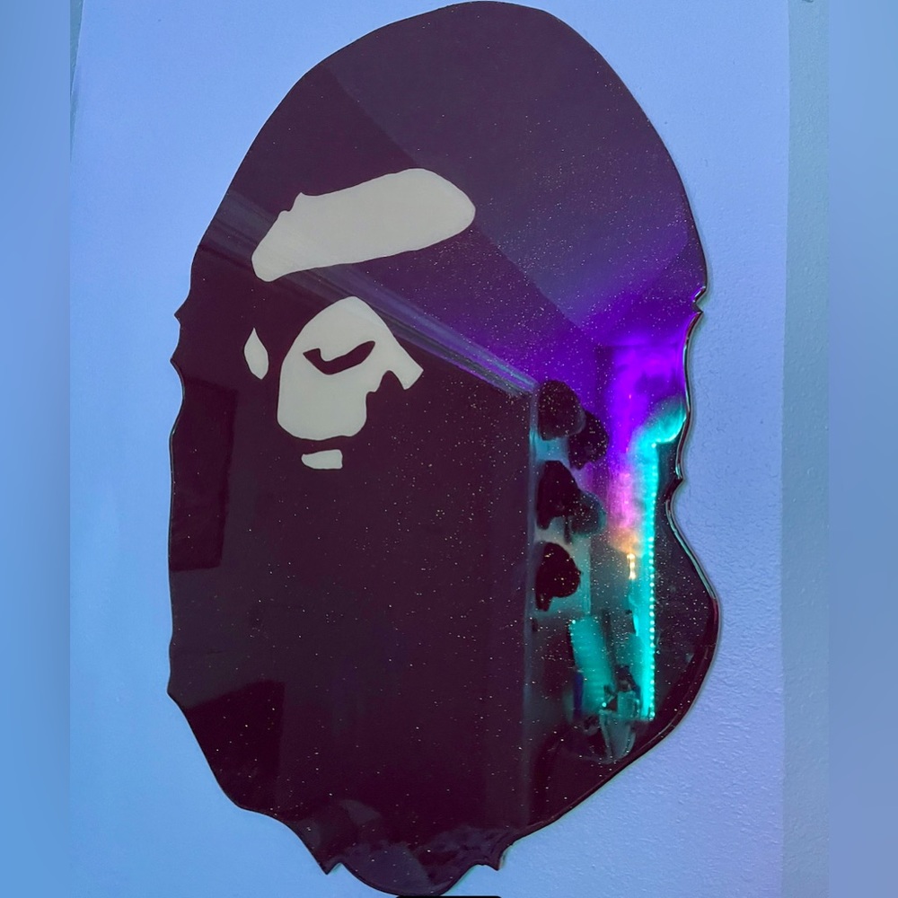 Custom handmade bape wallart. I can make it for your wall or a table.